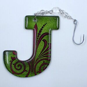 Initial J Ornament For Tree Or Something Else